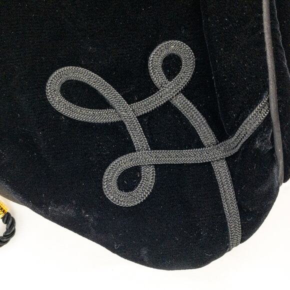 Liz Claiborne Vintage Y2K Black Velvet Purse Bag Womens One Size - Picture 4 of 15